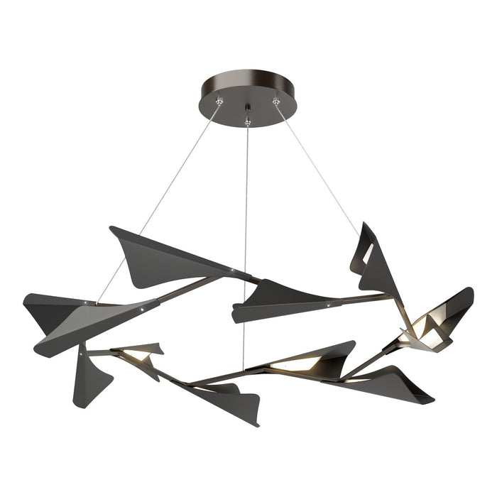 Hubbardton Forge 135008-LED-STND-14-10 LED Pendant, Oil Rubbed Bronze