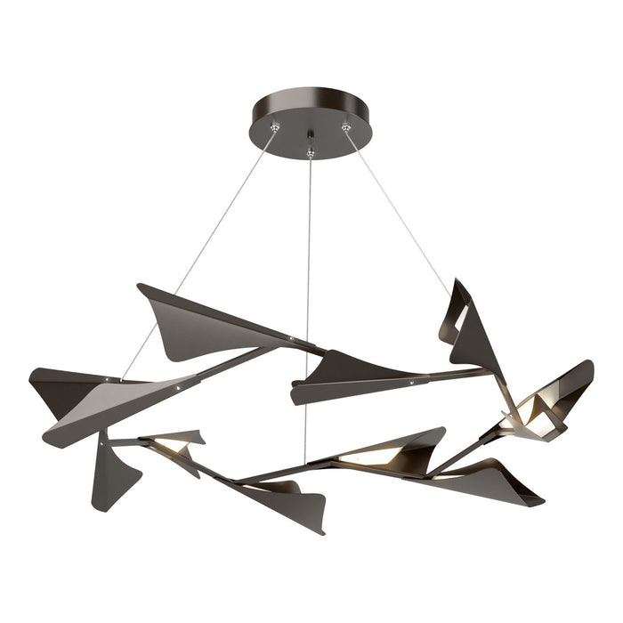 Hubbardton Forge 135008-LED-STND-14-14 LED Pendant, Oil Rubbed Bronze
