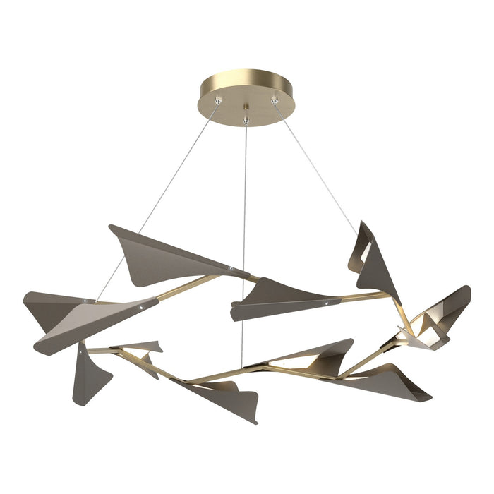 Hubbardton Forge 135008-LED-STND-84-07 LED Pendant, Soft Gold