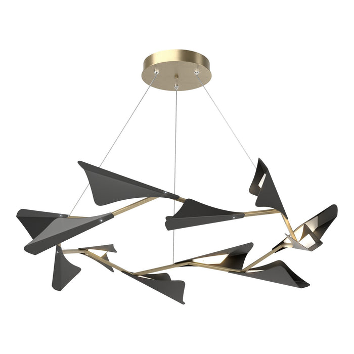 Hubbardton Forge 135008-LED-STND-84-10 LED Pendant, Soft Gold