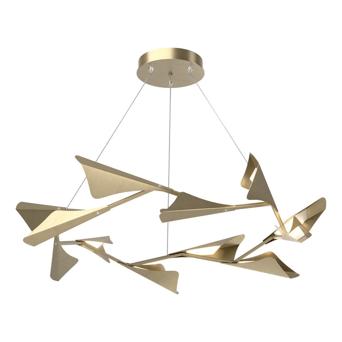 Hubbardton Forge 135008-LED-STND-84-84 LED Pendant, Soft Gold