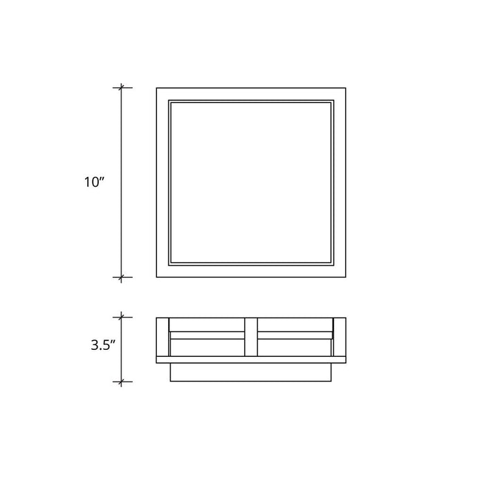 Justice Designs ALR-7560W-MBLK LED Outdoor Flush Mount, Matte Black
