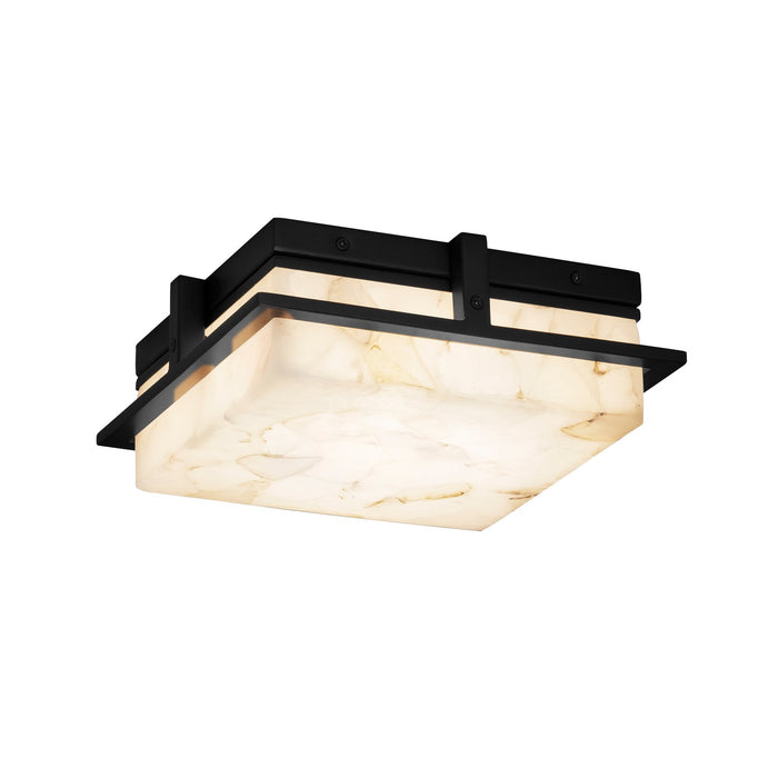 Justice Designs ALR-7560W-MBLK LED Outdoor Flush Mount, Matte Black