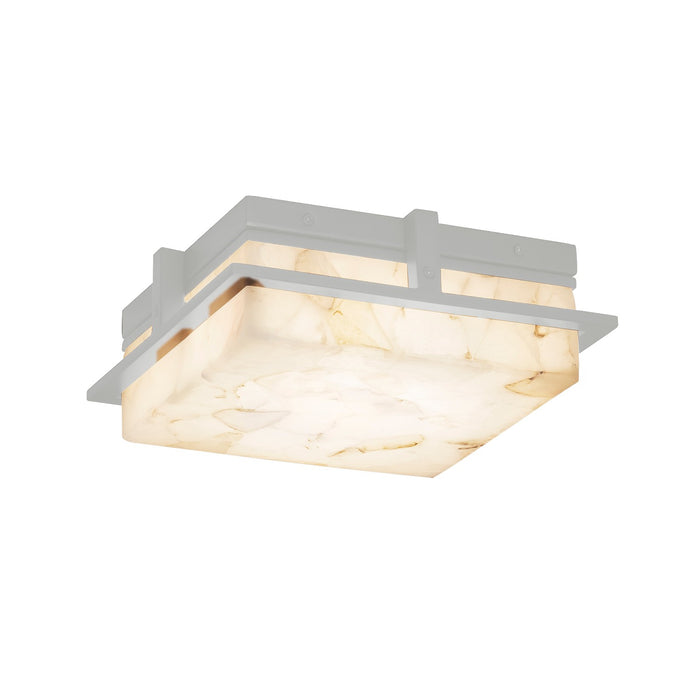 Justice Designs ALR-7560W-NCKL LED Outdoor Flush Mount, Brushed Nickel