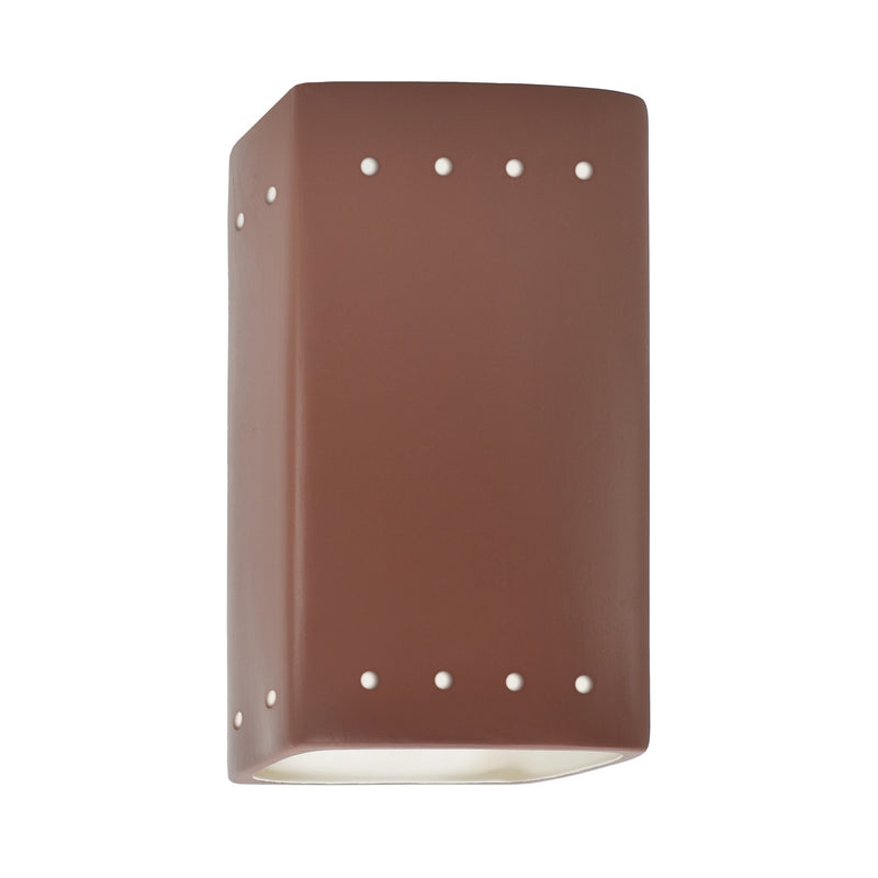 Justice Designs CER-0925-CLAY-LED1-1000 LED Open Top & Bottom