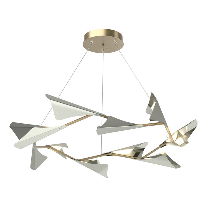 Hubbardton Forge 135008-LED-STND-84-85 LED Pendant, Soft Gold