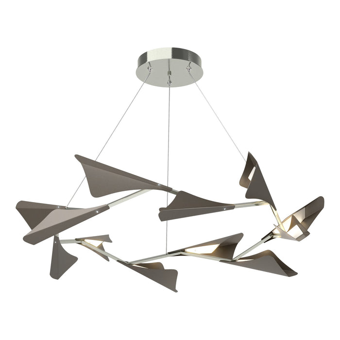 Hubbardton Forge 135008-LED-STND-85-07 LED Pendant, Sterling