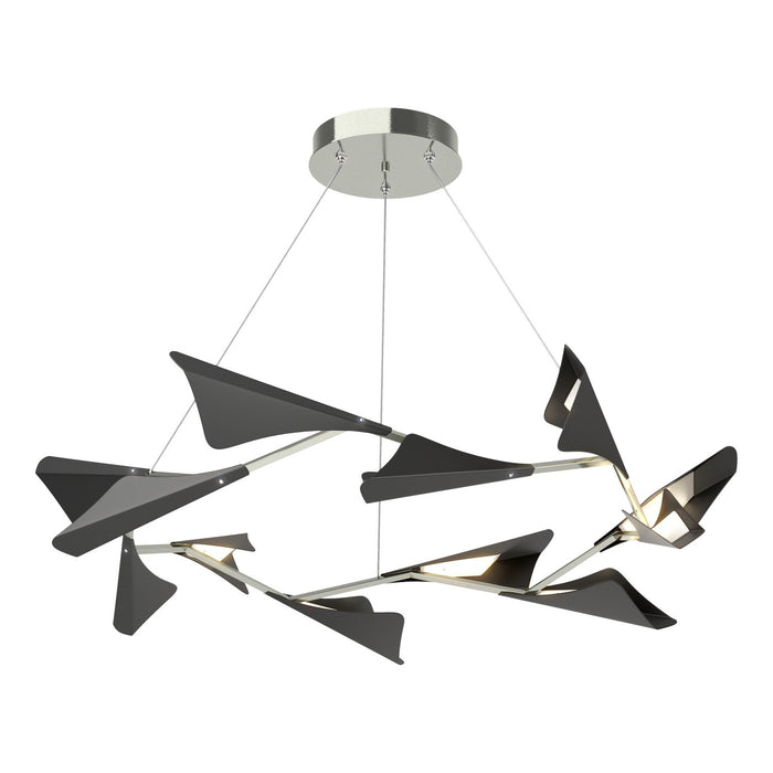 Hubbardton Forge 135008-LED-STND-85-10 LED Pendant, Sterling