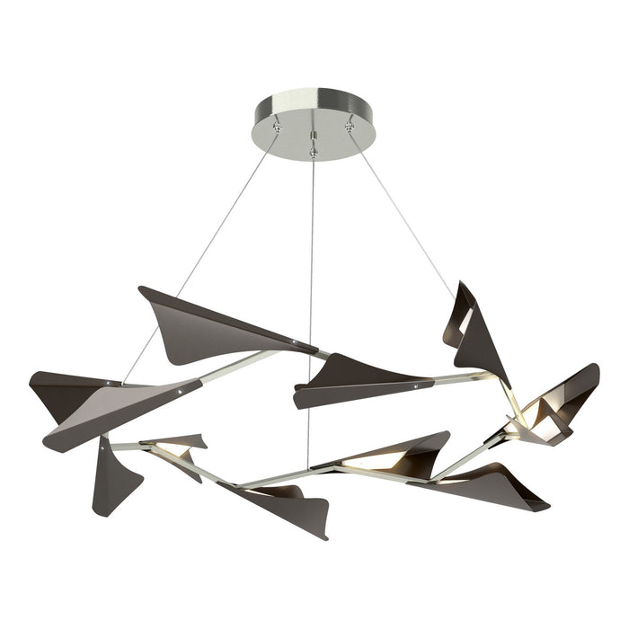 Hubbardton Forge 135008-LED-STND-85-14 LED Pendant, Sterling