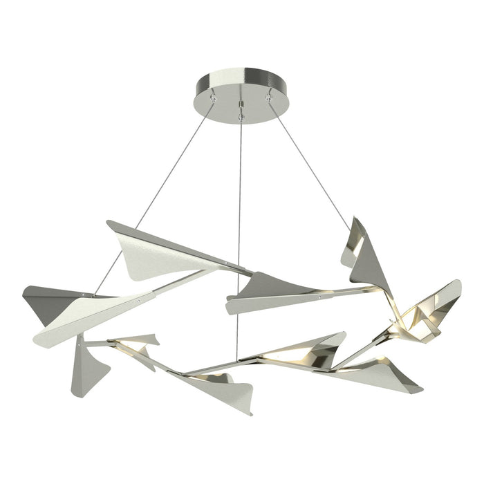 Hubbardton Forge 135008-LED-STND-85-85 LED Pendant, Sterling