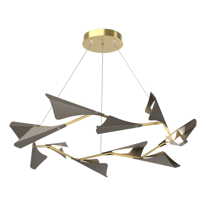 Hubbardton Forge 135008-LED-STND-86-07 LED Pendant, Modern Brass