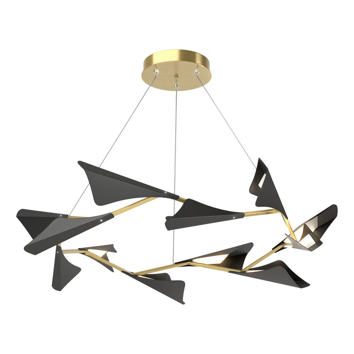 Hubbardton Forge 135008-LED-STND-86-10 LED Pendant, Modern Brass