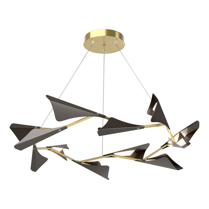 Hubbardton Forge 135008-LED-STND-86-14 LED Pendant, Modern Brass