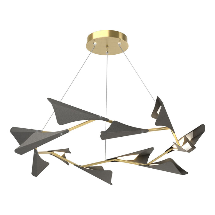 Hubbardton Forge 135008-LED-STND-86-20 LED Pendant, Modern Brass
