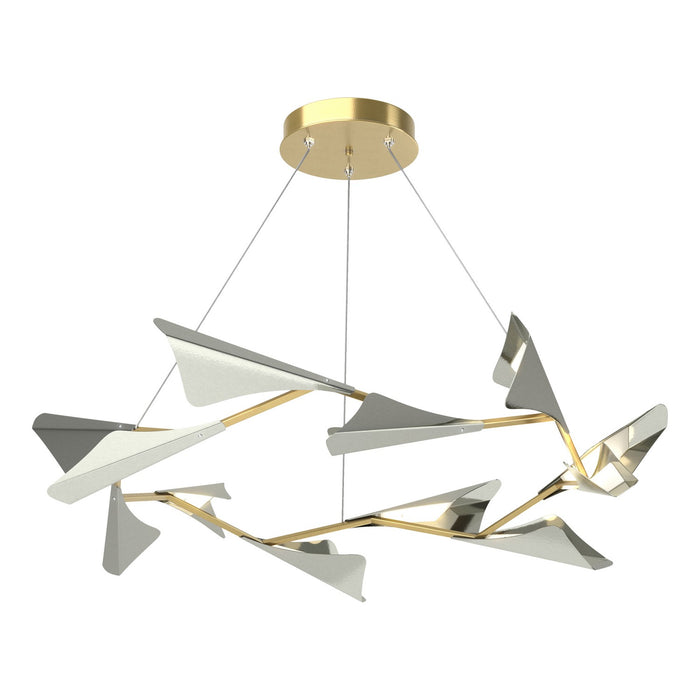 Hubbardton Forge 135008-LED-STND-86-85 LED Pendant, Modern Brass