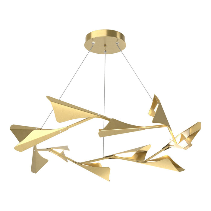 Hubbardton Forge 135008-LED-STND-86-86 LED Pendant, Modern Brass