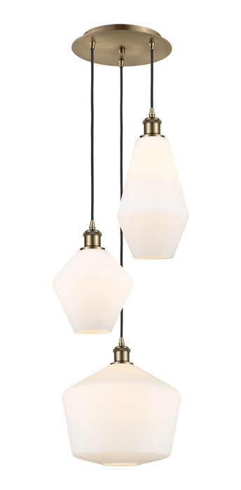 Innovations 113B-3P-AB-G651-MU Three Light Pendant, Antique Brass