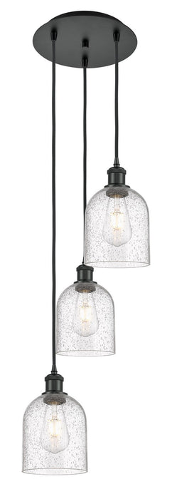 Innovations 113B-3P-BK-G558-6SDY Three Light Pendant, Matte Black