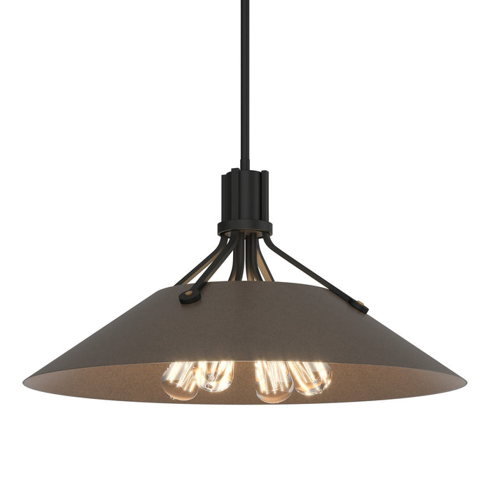Hubbardton Forge 136340-SKT-MULT-10-10 Four Light Pendant, Black