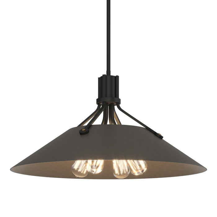 Hubbardton Forge 136340-SKT-MULT-10-07 Four Light Pendant, Black