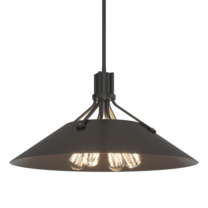 Hubbardton Forge 136340-SKT-MULT-10-14 Four Light Pendant, Black