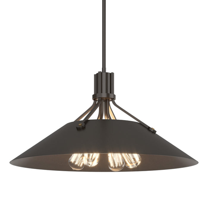 Hubbardton Forge 136340-SKT-MULT-14-14 Four Light Pendant, Oil Rubbed Bronze