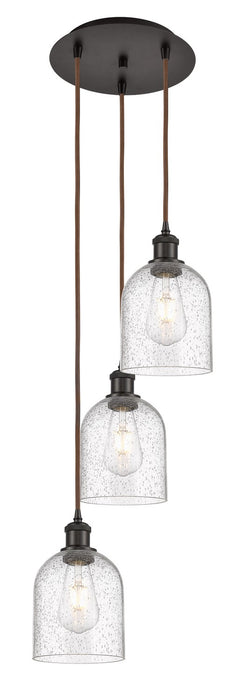 Innovations 113B-3P-OB-G558-6SDY Three Light Pendant, Oil Rubbed Bronze