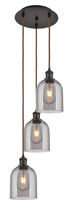 Innovations 113B-3P-OB-G558-6SM Three Light Pendant, Oil Rubbed Bronze