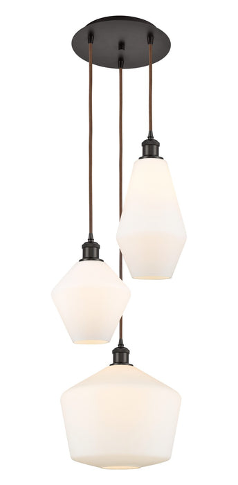 Innovations 113B-3P-OB-G651-MU Three Light Pendant, Oil Rubbed Bronze