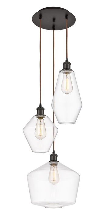 Innovations 113B-3P-OB-G652-MU Three Light Pendant, Oil Rubbed Bronze