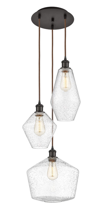 Innovations 113B-3P-OB-G654-MU Three Light Pendant, Oil Rubbed Bronze