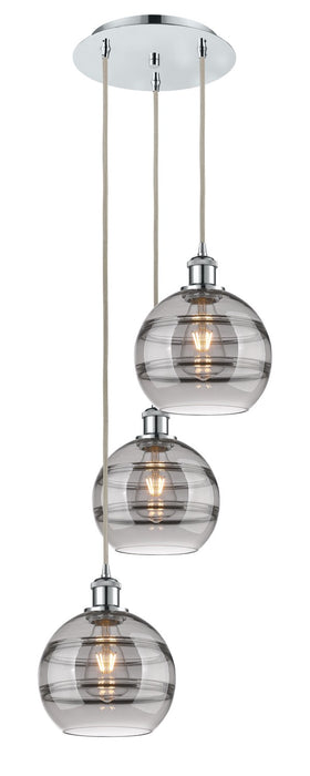 Innovations 113B-3P-PC-G556-8SM Three Light Pendant, Polished Chrome