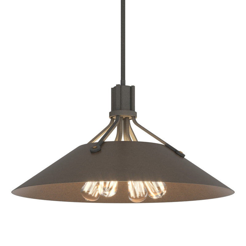 Hubbardton Forge 136340-SKT-MULT-20-05 Four Light Pendant, Natural Iron