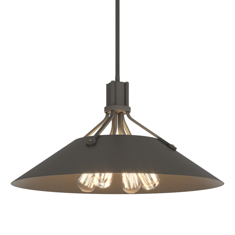 Hubbardton Forge 136340-SKT-MULT-20-07 Four Light Pendant, Natural Iron