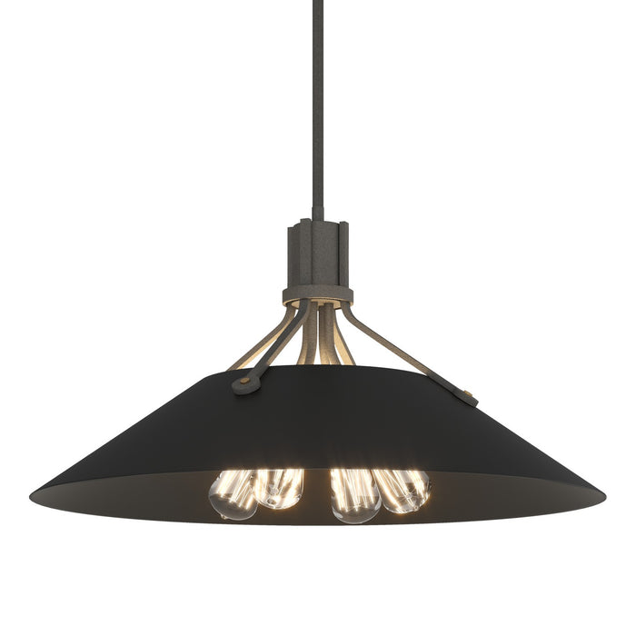 Hubbardton Forge 136340-SKT-MULT-20-10 Four Light Pendant, Natural Iron