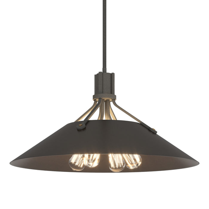 Hubbardton Forge 136340-SKT-MULT-20-14 Four Light Pendant, Natural Iron