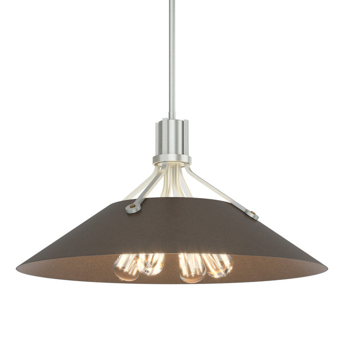 Hubbardton Forge 136340-SKT-MULT-82-05 Four Light Pendant, Vintage Platinum
