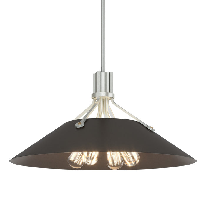 Hubbardton Forge 136340-SKT-MULT-82-14 Four Light Pendant, Vintage Platinum