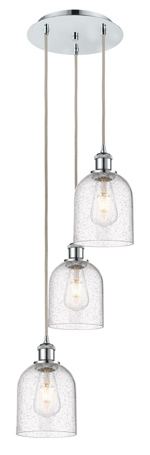 Innovations 113B-3P-PC-G558-6SDY Three Light Pendant, Polished Chrome