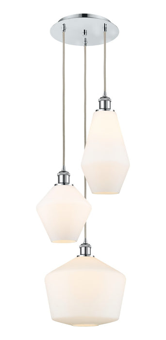 Innovations 113B-3P-PC-G651-MU Three Light Pendant, Polished Chrome