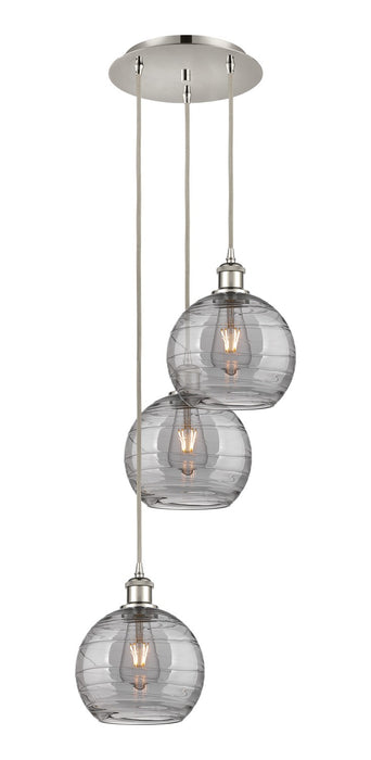 Innovations 113B-3P-PN-G1213-8SM Three Light Pendant, Polished Nickel