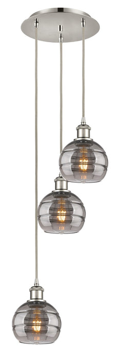 Innovations 113B-3P-PN-G556-6SM Three Light Pendant, Polished Nickel
