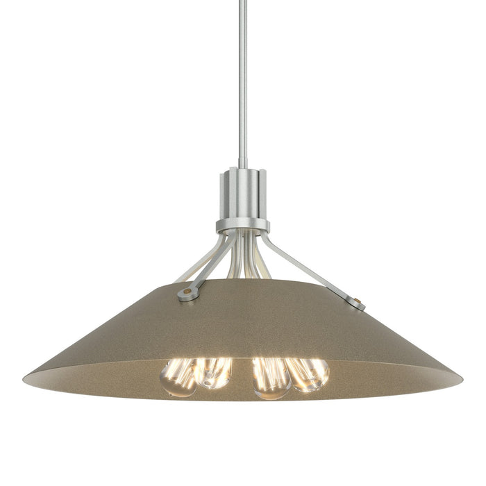 Hubbardton Forge 136340-SKT-MULT-82-84 Four Light Pendant, Vintage Platinum