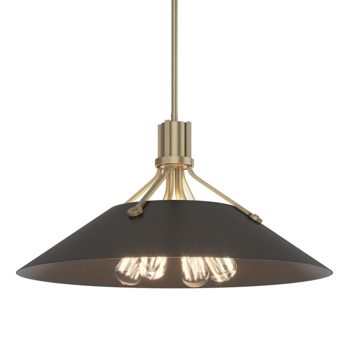 Hubbardton Forge 136340-SKT-MULT-84-14 Four Light Pendant, Soft Gold