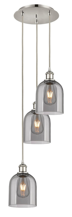 Innovations 113B-3P-PN-G558-6SM Three Light Pendant, Polished Nickel
