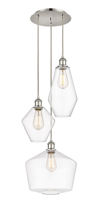 Innovations 113B-3P-PN-G652-MU Three Light Pendant, Polished Nickel