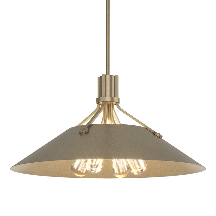 Hubbardton Forge 136340-SKT-MULT-84-84 Four Light Pendant, Soft Gold