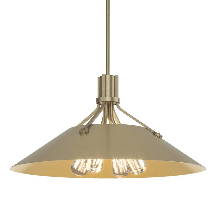 Hubbardton Forge 136340-SKT-MULT-84-85 Four Light Pendant, Soft Gold