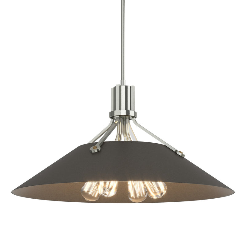 Hubbardton Forge 136340-SKT-MULT-85-07 Four Light Pendant, Sterling