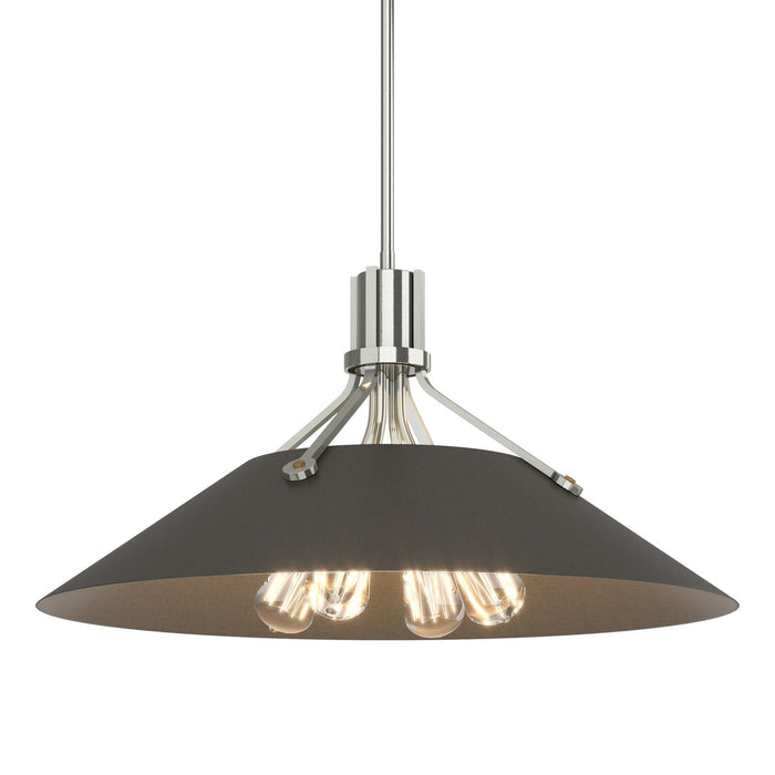 Hubbardton Forge 136340-SKT-MULT-85-07 Four Light Pendant, Sterling